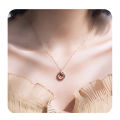 Korean Stylish Couple Necklace 100 I Love You Ideal Gift for GirlFriedns Infinity Heart Mom Pendant Necklace for Women Mother's Day Gift. 