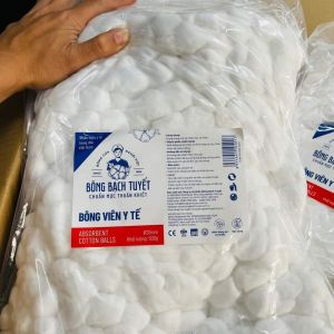 Bông Viên Bạch Tuyết Bông Bạch Tuyết Dạng Viên Túi 500g