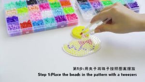 DIY Perler Beads Fuse Beads Kit Toy 5mm Big Beads 11000 PCS 3D Craft with Accessoires for Kids Adults Chirdren Educational Toy