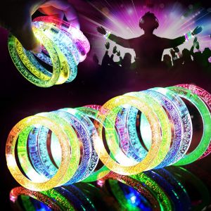 Gelang Mainan Nyala Lampu Warna Warni Dengan Tenaga Baterai Untuk Konser Pesta/LED Glow Bercahaya