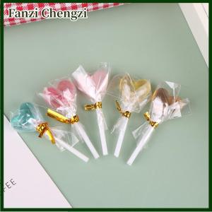 Fanzi 1 12 Dollhouse Simulation Heart Lollipop Dollhouse Miniature Candy Ornament Dolls House Food Accessories Pretend Play Toys