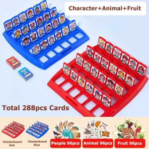 WHO IS IT Board Game for Kids and Children Classic BoardGame Funny Family Guessing Games Funny Toys