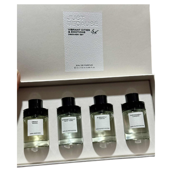 ZARA VIBRANT CITIES AND EMOTIONS DISCOVERY SET EDP 4 X 7.5 ML