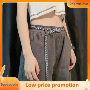 ✨QK shop✨ 1 PC Womens Chain Belt Metal Waist Chain Dress Belts Metal Belt Adjustable
