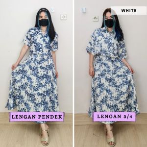 4777 dawari floral button long skirt one set rok