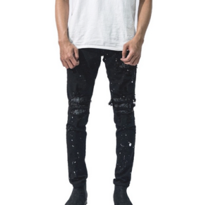 M1 Tri Batik - Splatter of skies black - Celana Jeans
