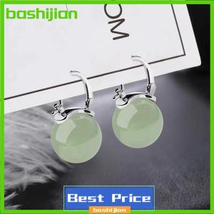 bashijian ต่างหูลูกปัดหยกสไตล์โบราณต่างหูแฟชั่นอ่อนโยนที่เกี่ยวหูสำหรับผู้หญิงต่างหูย้อนยุคเครื่องประดับของขวัญเครื่องประดับ