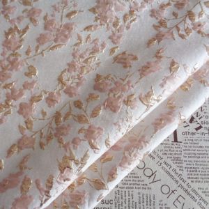 Per Meter Bubble Jacquard Fabric Embossed Gold Jacquard Suit Dress Vintage Women Dress Lolita Luggage Fabric