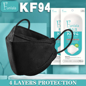 【For Adult】KF94 10pcs 30pcs 50pcs100pcs face mask Four layers of protection 3d washable original black washable clothmade in korea Kf94 face mask with design kf94mask original Single Facial kn95