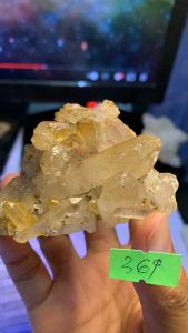 Đá thạch Anh vàng Citrine thanh tẩy thiền định tarot cực mạnh Clear Quartz Natural 369