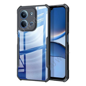 Acrylic Casing For Redmi 15C 4G 2025 Redmi15C Xiaomi Clear View Transparent Phone Case Lightweight Back Cover Shockproof Bumper Soft TPU Edge Anti Drop