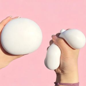 Creativity Squishy Bread Stress Ball Fidget Toy Soft Bun Squeeze Ball Stress Relief Slow Rising Sensory Toys for Adults Kids Relaxing Gifts