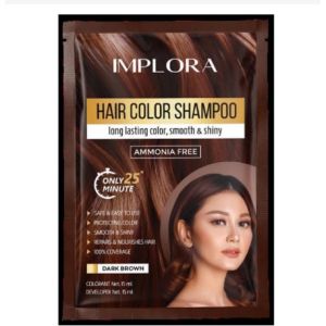IMPLORA HAIR COLOUR SHAMPO 15 ML / PEWARNA RAMBUT NATURAL / CAT RAMBUT