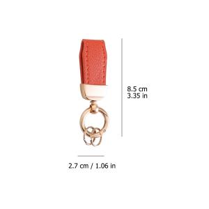 PU Leather Keychain for Men Women / Retro Vintage Personalized Keyring / Car Key Chain Holders / DIY Keyring Pendant Jewelry Accessories