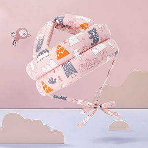 Hamshmoc Children Toddler Head Protection Cap Anti-Fall Cotton Baby Safety Helmet Anti-Collision Adjustable Breathable for Baby Learning To Walk Safety Accessories