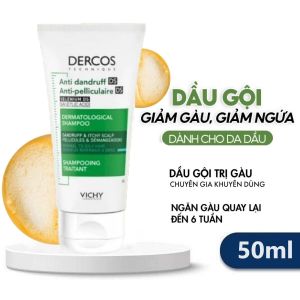 Dầu Gội Sạch Gàu Dercos 75ml Cho Da Đầu Dầu Ngứa Vichy Dercos Technique Anti Dandruff & Itchy Scalp Dermatological Shampoo