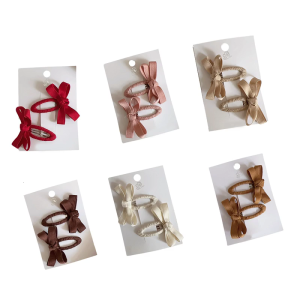 Autumn Winter Leaf Color Hairpins Kids Hairclips for Children Toddler Lovely Hair Clips Side Hair Bangs Hair Accessory