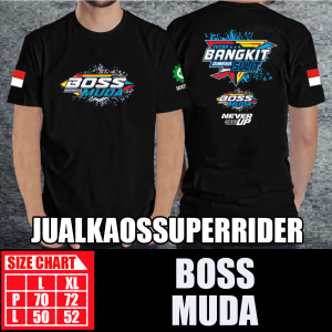 BAJU KAOS DISTRO BOSS MUDA TETAP BANGKIT DIMASA SULIT