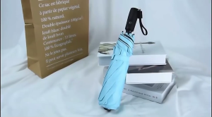 Portable 3 In 1 Umbrellas with Builts In Fan Offering Sun and Rain Protections for Outdoor