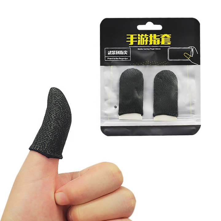Anti-Sweat Gaming Thumb Finger Cover 2pcs (1 Pair) Wasp Feelers Finger Sleeves for PUBG Mobile Gaming with Sensitive Touch and Thin Breathable Material Professional Fingertips Sleeve