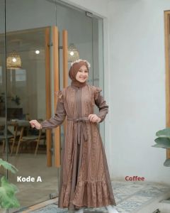Fahreen dress anak Gamis Wanita Anak Terbaru 2024 Elegan Gamis Anak Remaja Kekinian Viral Gamis Anak Modern Lebaran Mewah Dress Anak Muslimah Model Baru