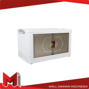 MallMainan-C986 Lemari Susun Plastik Serbaguna dengan Roda Polibox Kotak Penyimpanan