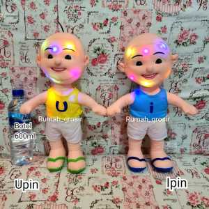 Boneka Upin Ipin dengan Lampu LED