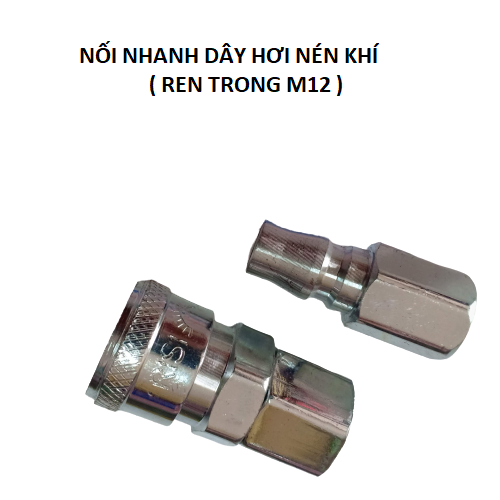 Bộ nối nhanh dây nén khí - 2 đầu nối ren trong