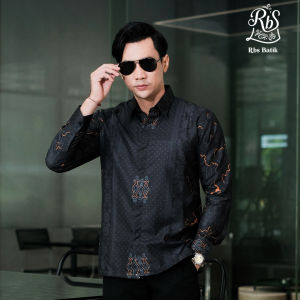 RBS Batik - Kemeja Batik Pria Widura Slimfit Lapis Furing Lengan Panjang