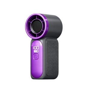 BESTOURO High Speed Turbo Mini Handheld Fan LED Display 100 Adjustable Settings Turbo Fan Portable USB Rechargeable Desk Fan Travel