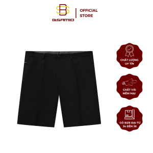 Quần Short Kaki Nam Trung Niên BSAMIO Có Xếp Ly Dài Qua Gối Vải Mềm Dày Dặn Có Size Đại Từ 28 Đến 38