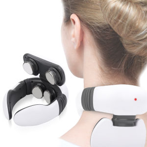 DECINIEE 4D Magnetic Pulse Heated Electric Intelligent Neck Shoulder Massager Fatigue Relief Relaxation Cervical Infrared Massage Device