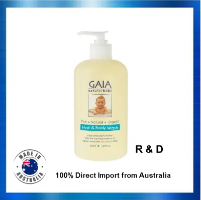 [Pre Order] GAIA Natural Baby Hair & Body Wash 500ml (Made in Australia)
