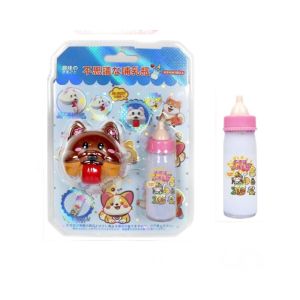 MMLUCK Mô phỏng Chai sữa và đồ chơi chó biết nói Đóng vai Giáo dục sớm Bộ cho chó ăn nhỏ Nhật Bản Chơi giả vờ Đồ chơi giả vờ cho bé gái Đồ trang trí bàn làm việc
