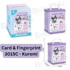 Kuromi Piggy Bank For Kids My Melody Tabung Duit Kanak Kanak Perempuan Password ATM Machine Unlock Safe Coin Bank  Piggy Bank