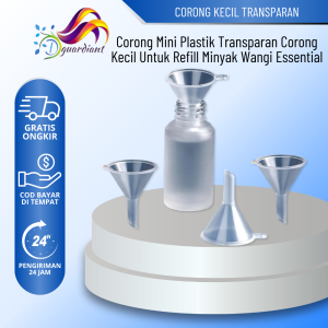 Corong Mini Plastik Transparan / Corong Kecil Untuk Refill Minyak Wangi Essential