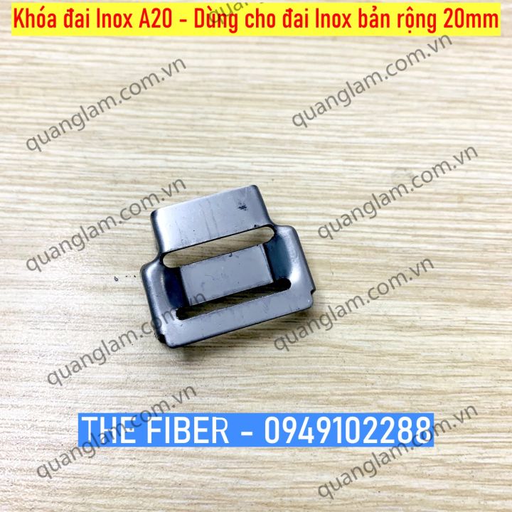 Khóa đai Inox A20 - Dùng cho đai Inox bản rộng 20mm (Giá cho 1 cái ...