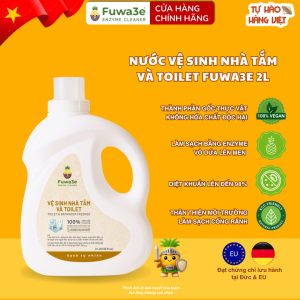 Nước Tẩy Bồn Cầu Hữu Cơ Fuwa3e 2000ml – Enzyme Dứa Khử Mùi Diệt Khuẩn Sạch Bóng Tự Nhiên