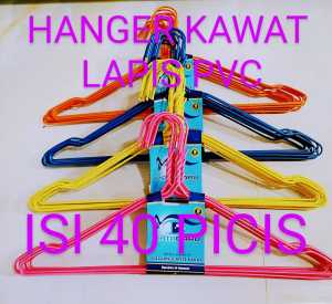 hanger pvc isi 60 pcs termurah bisa cod gratis ongkir keseluruh nusantara