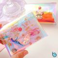 Dompet PVC Transparant Hologram Aesthetic/Tas Dompet Kecil Mini Cosmetic pouch - Best Stationary. 