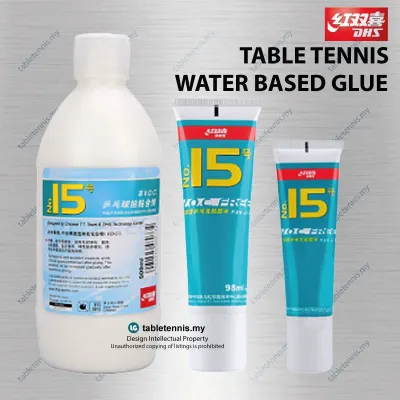 Ready stockmyDHS Glue DHS 15 Premium Water Base Glue Table Tennis Rubber Glue Gam Karet Ping Pong 50ml