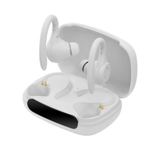 New Bluetooth Earphone Wireless Waterproof Ear Hanging Wireless Bluetooth Headset Sports Running Private Belt Digital Display Bluetooth Earphone Long Life Bilateral Stereo Bluetooth Headset