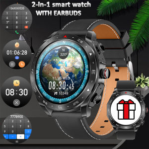 GEJIAN 2024 Đồng hồ thông minh thể thao mới Tai nghe Bluetooth 2 trong 1 TWS dành cho nam giới với loa tích hợp Cuộc gọi thoại thông minh Theo dõi nhịp tim Đồng hồ thông minh cho phụ nữ