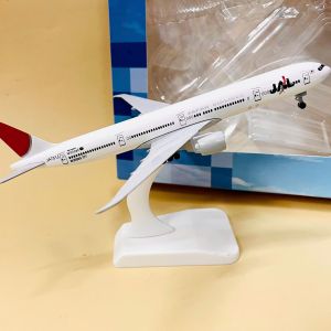 Máy Bay Boeing 777 hãng hàng không JAL Japan Airlines Tỉ Lệ 1:400 Bánh Xe Liền Thân Phiên Bản Cao Cấp