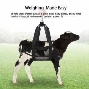 200lbs Small Animal Weighing Strap Scale Pigs Calf Sling Adjustable 60*40cm