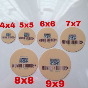 NTRV Sticker Bulat Vinyl Custom Design Untuk Brbagai Produk Kemasan Makanan Botol Pot Label Kosmetik
