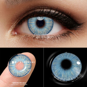Fashion 1pair Fashionable Soft Big Eye Makeup Coloured Contact Lenses