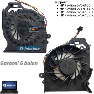 Kipas HP Pavilion DV6-6000 6112TX 6167TX 6168TX cooling Fan Internal