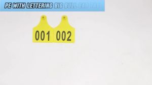 10/100PCS Cattle Ear Tags Big TPU Cows Livestock Identification TPU Precision Animal Ear Tag Labels