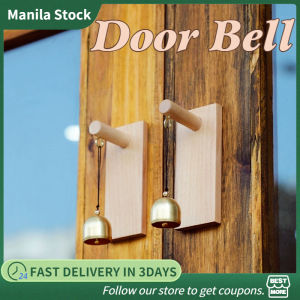 Japanese Style Door Bell Wooden Door Chime Entry Shopkeepers Bell Door Opening Hanging Bell for Home Business Garden